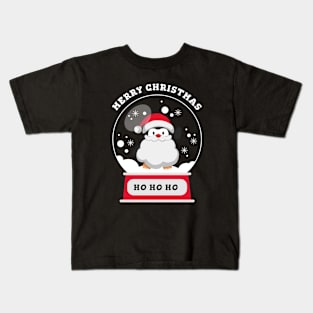 Merry Christmas Penguin Kids T-Shirt